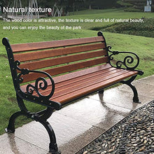 Panchine da giardino in legno, panchine da giardino per il tempo libero con braccioli e schienali, sedili da giardino con terrazza a 3 posti all'esterno, adatti per parchi, prati e terrazze