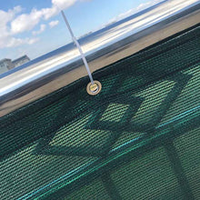 WUZMING Recinzione Copertura per Balcone Copertura per Recinzione UV-Proof 85% Blocco Fori di Metallo Facile da Installare per Giardino Yard Wall, con Fascette Fermacavi