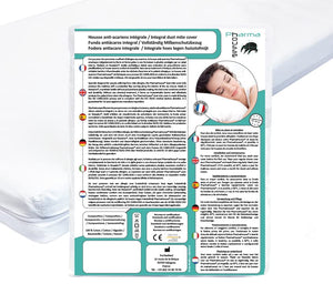 Pharma-Housse - Coprimaterasso antiacaro integrale – Dispositivo medico - 10 anni di garanzia - Copertura barriera senza alcun trattamento o laminazione