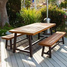 Panchine per terrazze all'aperto sedie da pranzo per interni, Panca a doghe in legno massello resistente alla corrosione resistente alle intemperie, Panca decorativa per portico 2-3 posti