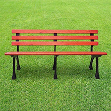 ZXF- Sedia da Parco con Schienale per Esterni, Panca per Il Tempo Libero per La Protezione Ambientale, Legno Antisettico/Legno di Plastica, Sedia A Pedale in Alluminio Pressofuso