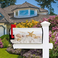 Estate Oceano Stella Marina Conchiglie Bianco Sabbia Spiaggia Mailbox Copre Magnetico Giardino Cantiere Decorazione Casa Dimensioni Standard 53,3 cm x 45,7 cm