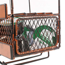 TOOARTS Portabottiglie da Parete, Supporto a Parete in Vetro con Supporto per Contenitore di stoccaggio in Sughero con 5 Zaini Porta Vino in Vetro portaoggetti