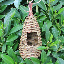 MYBOON Casetta pensile per Uccelli in Fibra Naturale Finch Nido d'uccello Capanna per Esterni Riparo per Amaca a Scomparsa Nido
