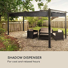 blumfeldt Pantheon Roof - Tetto di Ricambio, Tettuccio Apribile, Accessorio per Pergola Pantheon, Dimensioni: 3 x 4 m, Materiale: Poliestere 180 g/m², Grigio