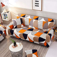 Morbuy Copridivano, Stampa Geometrica della creatività Elasticizzato Fodera Copridivani Universale per Divano con Corda Fissa Sofa Protettore Copertura Divano Antiscivolo (3 posti,Geometrico)