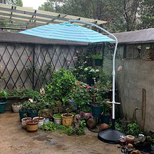 HXCD Compatto 2,1 m di Diametro Ombrellone Rotondo con sfalsamento Ombrellone a sbalzo da Giardino Manovella da Giardino Tenda da Sole per Esterni Tenda da Sole 360 °; Rotazione