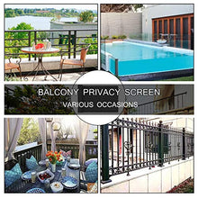 Ledph Frangivista E Telo, Frangivento per Balconi Poliestere 90x500 Cm, Impermeabile, Schermo Privacy, con Occhielli, Antracite Copertura per Ringhiera Protezione Balcone, Nero