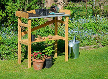 dobar 29052FSC - Robusto Tavolo da Giardino in Legno di Pino impregnato FSC, 40 x 86 x 80 cm