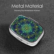 Scatola quadrata per pillole medicinali Mandala stampe moda pillola organizzatore viaggio pillole dispenser per vitamine integratori