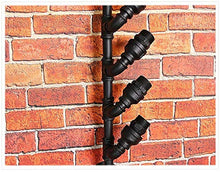 CYQ Portabottiglie Portabottiglie Industriale retrò da Appendere al Muro Ornamenti per Tubi Portabottiglie per Vino Obliquo Espositore per Vino Rosso