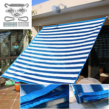 SHDT Encrypt Balcone Isolamento Termico Giardinaggio Sunblock Ombra Stripes Netto con Acciaio Inossidabile Kit, Il 95% di Ombreggiatura Tariffa per Il Fondo Patio Giardino All'aperto,2 * 2M
