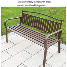 household products Sedie da Parco, panchine per Il Tempo Libero all'aperto, sedie quadrate per Cortile, sedie in Tubo d'Acciaio di Ferro, sedie Doppie per Balcone, panchine