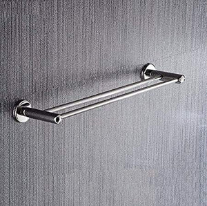 MJMJ Portasciugamano Portasciugamani Portasciugamani Doppio Palo Bagno 304 Raccordi in Acciaio Inossidabile Portasciugamani(Size:60cm Parallel)
