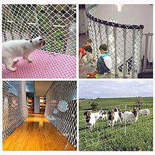 MFLASMF Rete di Sicurezza Protezione per Balcone Rete anticaduta per corrimano, Rete per Recinzione da Giardino, Rete per Decorazione per Asilo Nido Rete per Protezione per Animali domesti