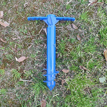 Yardwe 1Pezzi Picchetto di Supporto per ombrellone Mare Spiaggia in plastica Porta ombrellone da Spiaggia,Blu (15 x 10 x 2 Pollici)