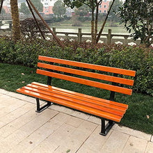 Panca da giardino panchina in legno massello resistente alle intemperie per esterni, panca da balcone con schienale e comodi posti a sedere per 2-3 persone, sedie a sdraio da giardino