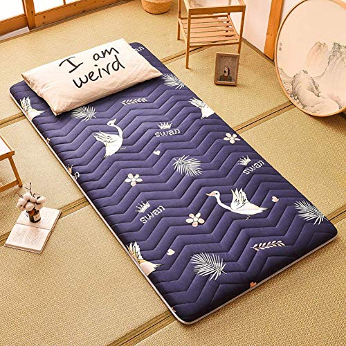 Z&HA Tatami Tappetino, 5 cm di Spessore Tappetino futon MattressTopper Tradizionale Giapponese futon ispessite Queen Size Standard Dimensione Dorm,O,90x190 cm
