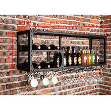 YWYW Portabottiglie da Bar Ristorante portabicchieri a Parete portabicchieri Capovolto portabottiglie Creativo a Doppio Strato (Dimensioni: 60 * 30 * 45 cm)
