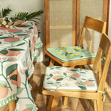 WCY Memory Foam Fruit Chair Cuscino Cuscino, Traspirante Tavolo da Pranzo Sedia Pads Pastorale Morbido overtuffed Home Decor per Sedile Cuscino-Rosa 42x44cm (17x17in) yqaae