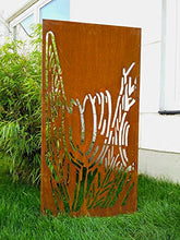 Ispirazione del giardino in ruggine naturale.