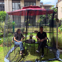 Zanzariera Ombrellone Ombrellone da Patio Schermo a Rete Resistente ai Raggi UV Zanzariera Gazebo Zanzariera Copertura a Rete per Patio Tavolo Ombrello Mobili da Ponte Copertura in Rete