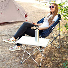 Navaris Tavolo Pieghevole in Alluminio - Tavolino Portatile Ripiegabile con Borsa da Trasporto 1,24kg da Esterno Spiaggia Giardino Campeggio Balcone