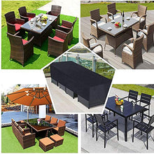 JYSSH Mobili da Giardino Copertura, Rettangolarecopritavolo da Esterno con Coulisse Fodera, Copertura Tavolo Esterno per Sedia con Sedile Profondo da Giardino,200x140x90cm