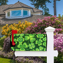 Clovers Shamrocks Happy St Patrick's Day Copre postali magnetico grande cassetta postale Wrap Garden Yard Home Decor Oversize 64,8 x 53,3 cm