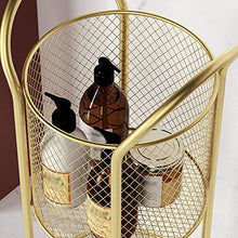 YIN YIN Carrello per Ripiani Carrello for mensole, cremagliera in Ferro battuto Grande capacità Mobile conveniente Bagno Sala da Pranzo Cucina Studio Rack, 3 Colori, 27X30X90CM Carrello a rulli