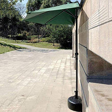 zvcv Ombrellone da Esterno per Esterno Proteggi Patio Esterno Ombrello Semicircolare da 9 ', Ombrellone da Parete con Manovella A 5 Stecche, Riparo per Il Sole (Colore: Kaki) (Colore: Verde Scuro)