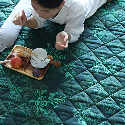 Coprimaterasso Trapuntato, Pieghevole Tatami Tappetino Portatile Anti-slip Nap Materasso Morbido Giapponese Roll Up Materasso Per La Casa Da Terra-verde 180x140cm180x140cm(70x55inch)(70x55inch)