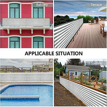 Recinzione Copertura per Balcone 90x500cm Impermeabile Anti UV Frangivista Balcone Ringhiera Schermo Privacy Balcone in PVC per Balcone Terrazza Giardino con Corde e Fascetta (90x500cm, GRIGIO)
