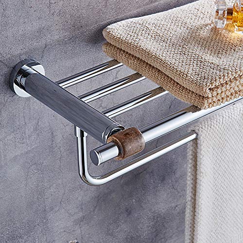 MBYW Portasciugamani Moderno Minimalista Portasciugamani Elegante per Il Bagno di Moda Scaffale portasciugamani da Bagno/ripiano Bagno a Ventosa/Pendente punzone a Doppio Strato