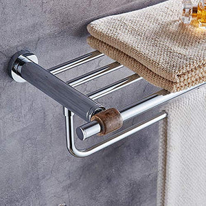 MBYW Portasciugamani Moderno Minimalista Portasciugamani Elegante per Il Bagno di Moda Scaffale portasciugamani da Bagno/ripiano Bagno a Ventosa/Pendente punzone a Doppio Strato