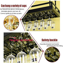 Rastrelliere per bicchieri da vino Portabici da soffitto, supporto per bicchieri da vino, supporto per vino a parete Holder ad altezza regolabile Hangware, per bar / cucina Organizzazione e conservazi