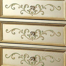 Cassettiera Camera Da Letto Alla Stanza Dipinto A Mano Cassettiera Con Maniglie In Metallo Alto Dresser Storage Unit Robusto Durevole Semplice E Grazioso ( Color : Gold , Size : 53.5x30.3x103CM )