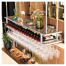 Vino Hanging Display Stand, doppio strato supporto di vetro di vino, Wine Rack, Bottiglia di vino Rack, titolare del vino, Governo del vino, Capovolto Ferro mensola del vino, cremagliera cristalleria