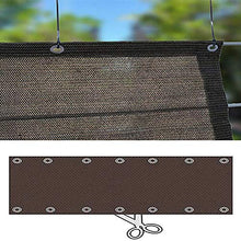 Balcone Protezione Recinzione Esterna Tendalino Laterale Balcone Protezione della Privacy 160gsm Lascia Passare L'aria può Essere Personalizzato (Color : Brown, Size : 1x10m)