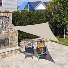 YTQ Vele Parasole Vela Tenda da Giardino Protezione Solare Triangolo Tenda Parasole Blocco 95% UV Impermeabile per Giardino Esterno 5 * 5 * 7,1 M(Color:Bianco)