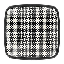 Plaid bianco nero 4 PCS Pomelli per Porta, Pomolo per Mobile, Pomelli per Mobili con Viti, Maniglia per Armadietto, Pomelli per Porta, Pomelli per Cassetti per Porta, Armadio, Cassetto e Credenza