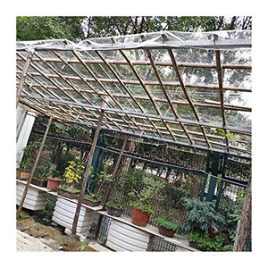 LSXIAO Telo Trasparente in Vetro, Baldacchino Trasparente, Copertura Impermeabile, 0,3mm Foglio di PVC, Anti età Isolamento per La Recinzione del Patio, Copertura per Mobili da Giardino