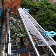 SHIJINHAO Tarpa In PVC Trasparente A Parete, Coperchio Tenda Impermeabile, Spessore 12mil Spessore Resistente Alla Lacrima Resistente All'angolo Angolo Armato Angolo Gommini Ogni 1.6 'su Tutti I Lati,