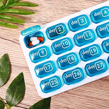 TOPBATHY Portapillole mensile Portatile 31 Giorni Medicine Tablet Storage Dispenser per Viaggi