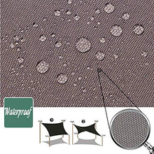 MLL Tenda a Vela Quadrata, Tenda da Sole Quadrata Tenda da Sole in Tessuto Oxford Block Grade, per Il Campeggio di parchi Giochi residenziali
