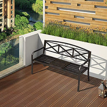 Tavolino da caffè piccolo con sollevamento da panca da 59 pollici, panchina da giardino in metallo con cuscini e cuscini, panchina per il tempo libero con decorazione di mobili da giardino, per balc