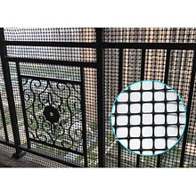 Maglia da 2cm/0,78 Pollici Recinzione del Giardino, Reti per Pollame, Rotolo Barriera in Plastica, Anti-UV per Balconi, Letto di Fiori, Giardino Botanico, Zoo (Color : Black, Size : 1x8m)