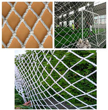 Safe net-ND Rete di Sicurezza Bianca Spessa 6 Mm di Corda, Rete di Protezione delle Piante da Giardino, Corrimano per Bambini, Rete di Prevenzione Dell'arrampicata, Multi-Dimensione