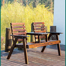 LXLH Panca da Giardino Sgabello da 61,8 Pollici Panca da Giardino panchina da Patio panchina per Il Tempo Libero, Sedia da caffè Doppia in Legno massello anticorrosivo da Esterno con bracciolo sc