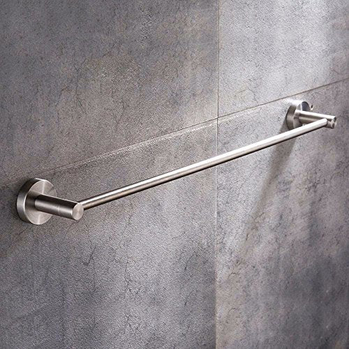 MBYW Portasciugamani Alto carico Portasciugamani da Bagno Il ripiano per Bagno Singolo Lungo in Acciaio Inossidabile Spazzolato con Asciugamano in Acciaio Inossidabile 304 può Essere 70 cm